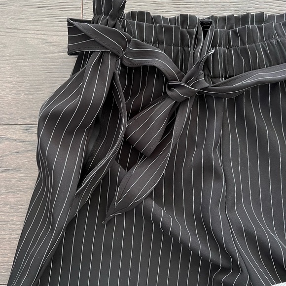 Womens Nine.eight Flare striped Black pants sz 10 - Picture 9 of 12